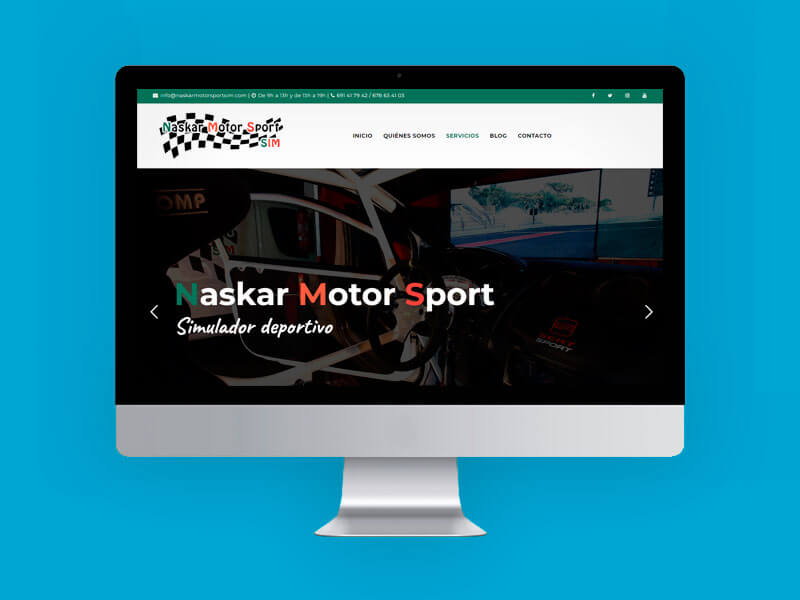 Diseño web simulador deportivo